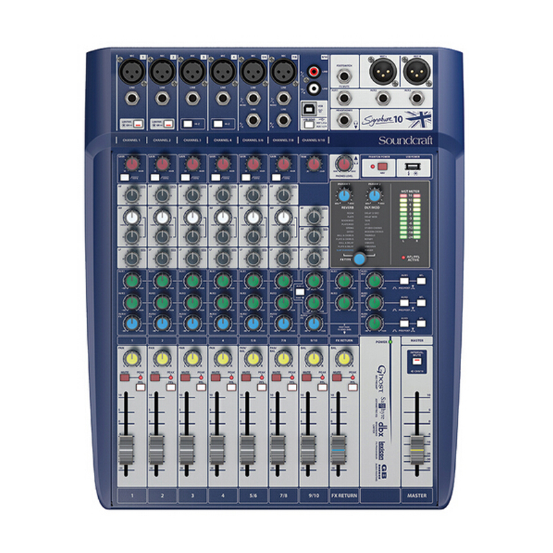 声艺 Soundcraft Signature 10（S10） 10路带效果模拟调音台