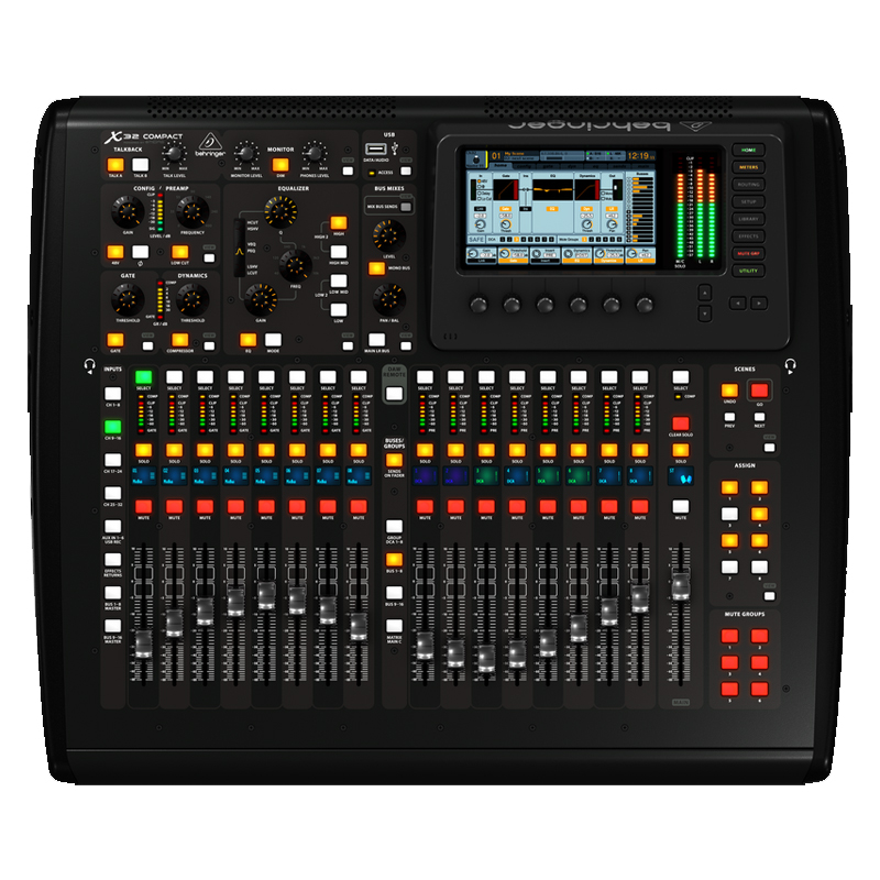 百灵达 BEHRINGER X32COMPACT 16路数字调音台