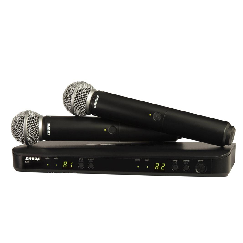舒尔 SHURE BLX288/SM58 双通道无线手持话筒