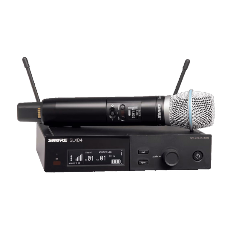 舒尔 SHURE SLXD24/BETA87 单通道无线手持话筒