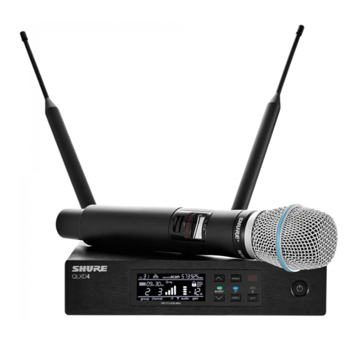 舒尔 SHURE QLXD24/B87A 单通道无线手持话筒