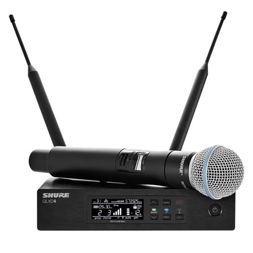 舒尔 SHURE QLXD24/B87C 单通道无线手持话筒