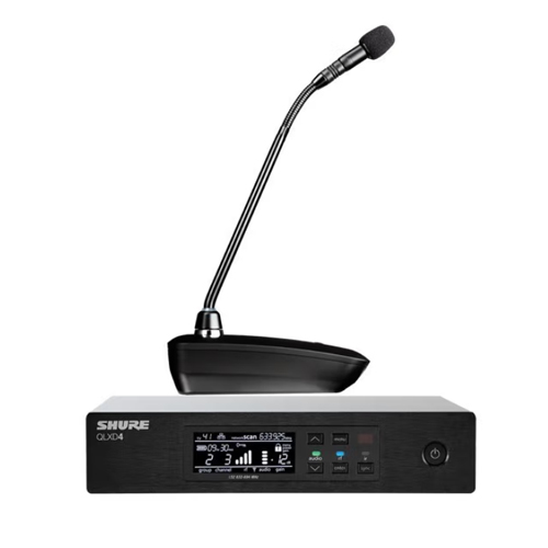 舒尔 SHURE QLXD4CN ULXD8 MX415 单通道无线会议话筒