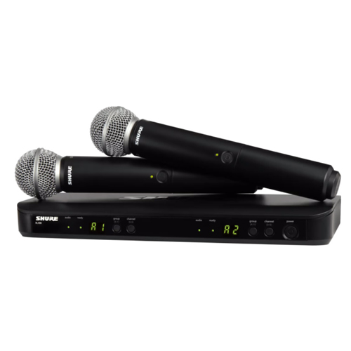 舒尔 SHURE BLX288/SM58 双通道无线手持话筒