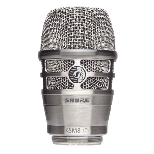 舒尔 SHURE RPW170 双动圈 无线发射机话筒头 镍银色 KSM8