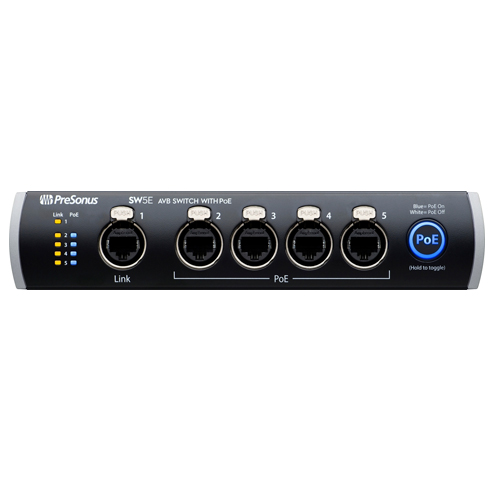 普瑞声纳 PRESONUS SW5E AVB交换机